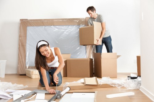 Business relocation team preparing a commercial move in Harrow