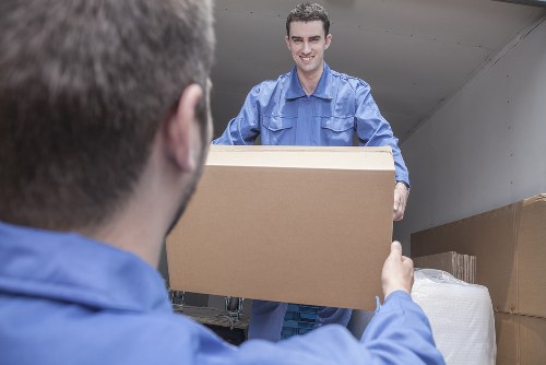 Packing boxes and protective materials for a home move in Harrow