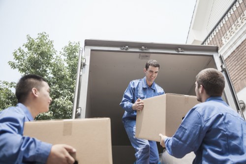 Removal team planning a house move in Harrow