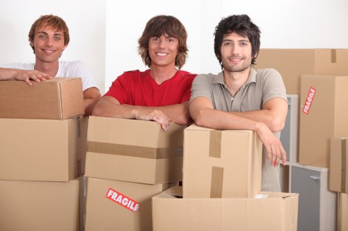 Local moving van supporting a house relocation in the Harrow area