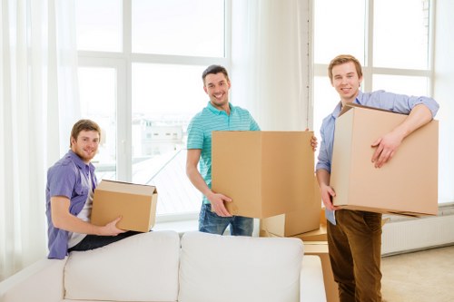 Waste removal and disposal compliance for a moving service