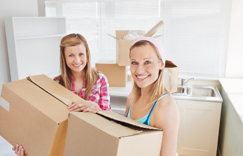 Prepared furniture move with boxes and household items in Harrow
