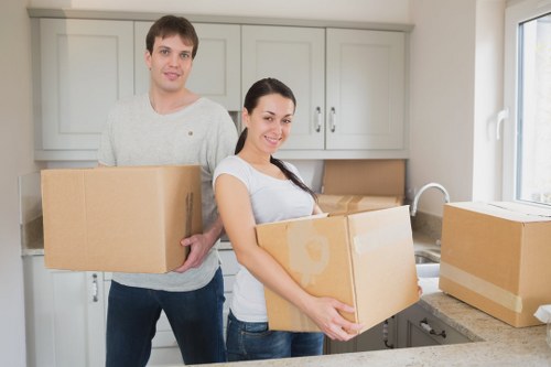 Removal team helping with a move in Harrow and nearby areas